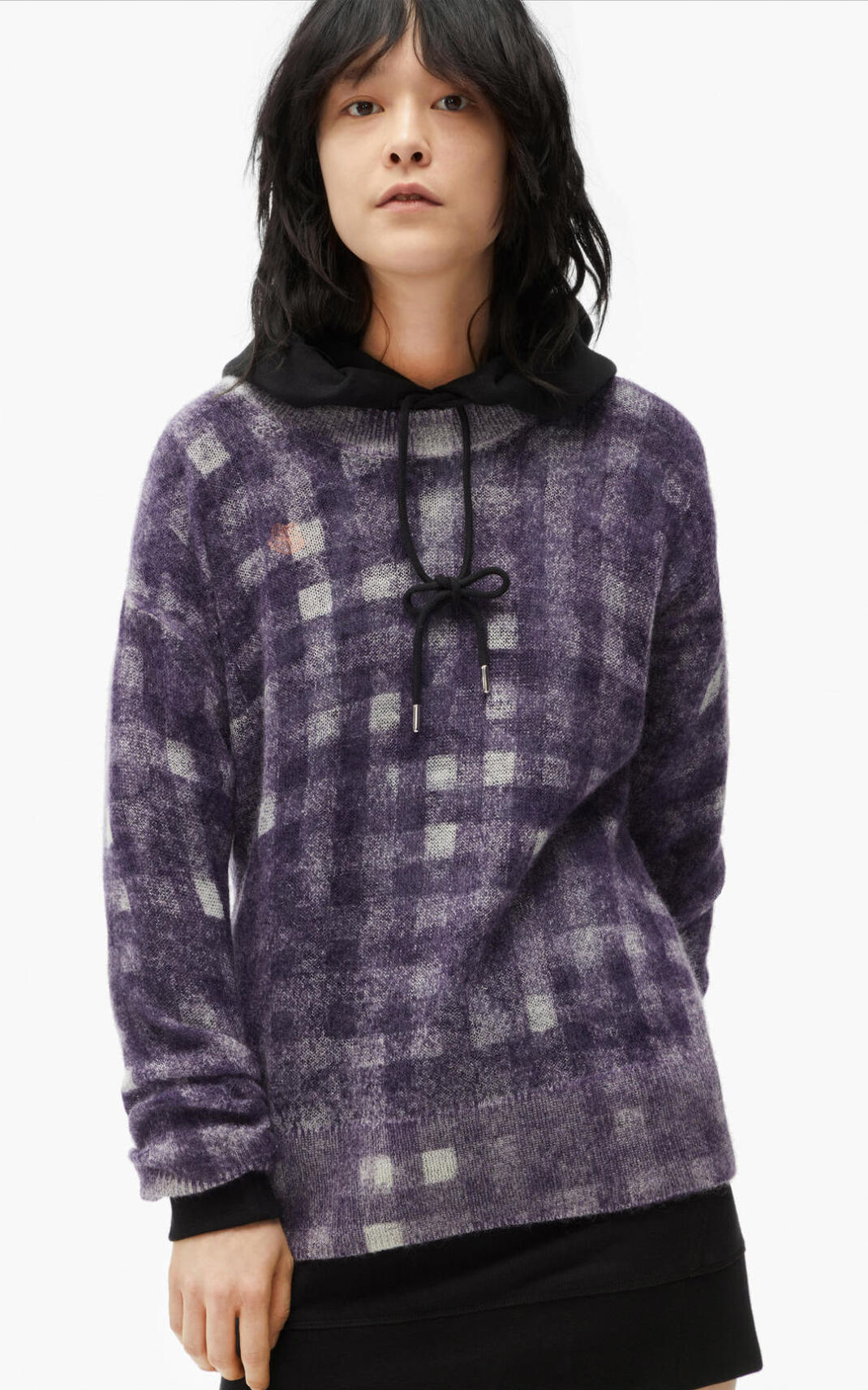 Pull Kenzo Ghost check Femme Violette | PZKC-50817